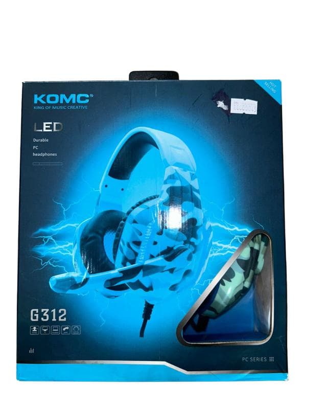 Accesorio AURICULARES CASCO CON CABLE GAMER KOMC G312