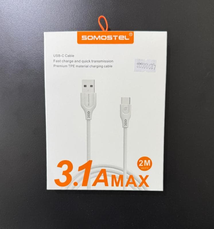 Accesorio CABLE SOMOSTEL USB A TIP C 2MTS