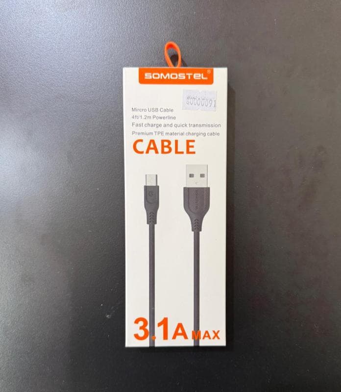 Accesorio CABLE SOMOSTEL USBA A MICRO USB 3.1