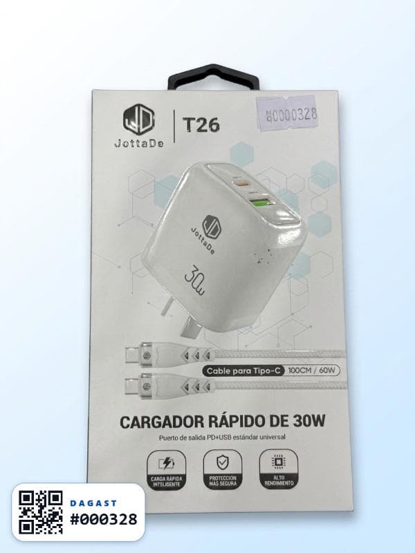 Accesorio CARGADOR JD T26 TIPO C 60W