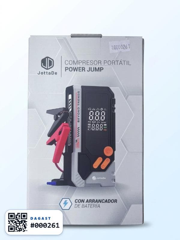 Accesorio COMPRESOR PORTATIL JOTTADE POWER JUMP CON ARRANCADOR DE BATERIA
