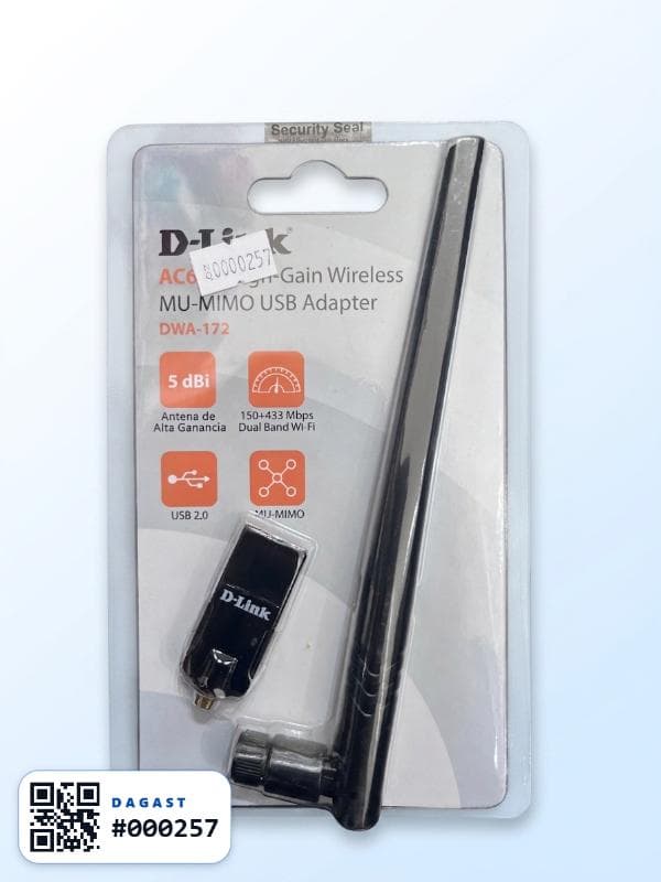 Accesorio ADAPTADOR WIFI D-LINK DWA-172 CON ANTENA