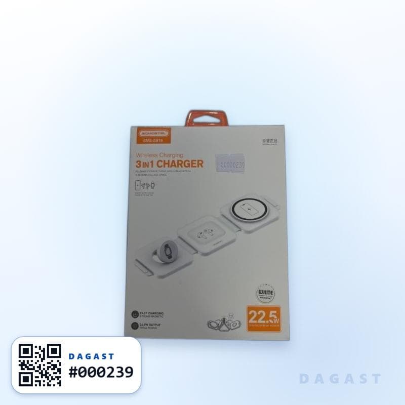 Accesorio CARGADOR INALAMBRICO SOMOSTEL 3 EN 1 ZB18