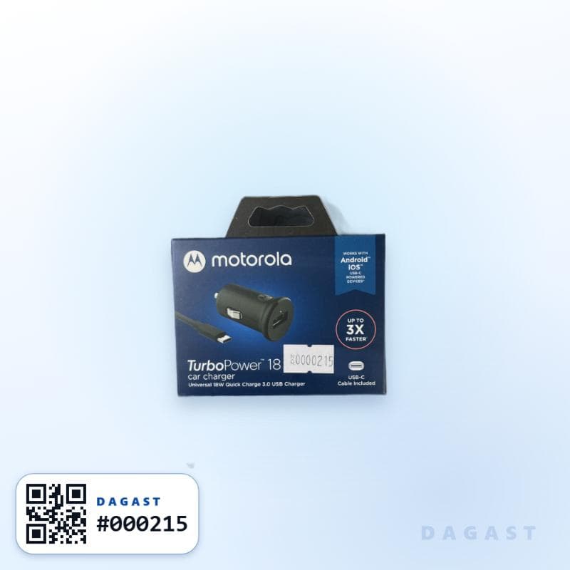 Accesorio CARGADOR DE AUTO MOTOROLA TURBO POWER 18
