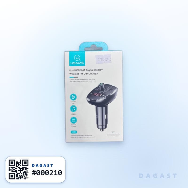 Accesorio CAR BT USAMS DUAL USB 3,4A
