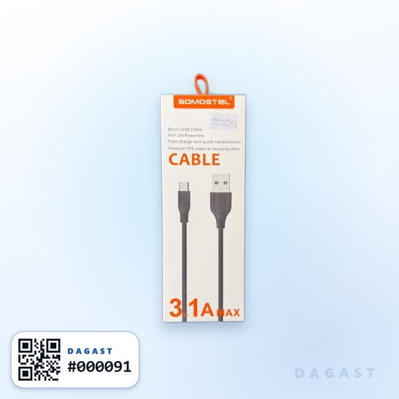 Accesorio CABLE SOMOSTEL USBA A MICRO USB 3.1