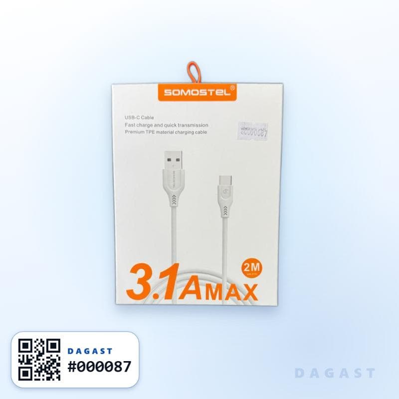 Accesorio CABLE SOMOSTEL USB A TIP C 2MTS