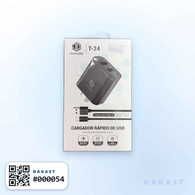 Accesorio CARGADOR JD T24 TIPO C 2.4