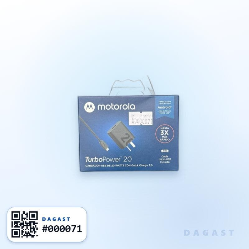 Accesorio CARGADOR MOTOROLA TURBO POWER 20W MICRO USB