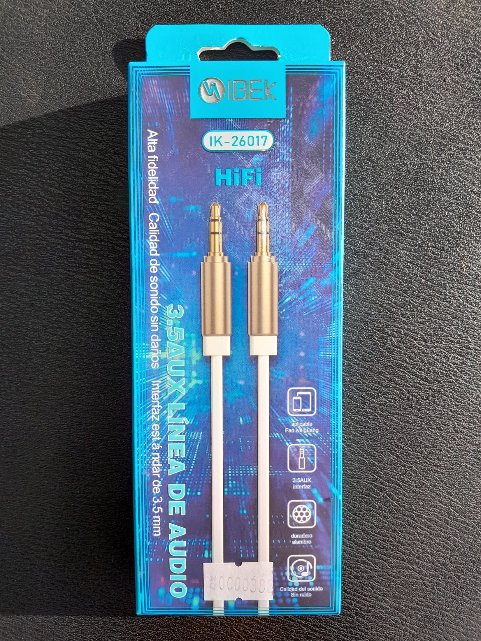 Accesorio CABLE AUX A AUX IBEK IK 26017