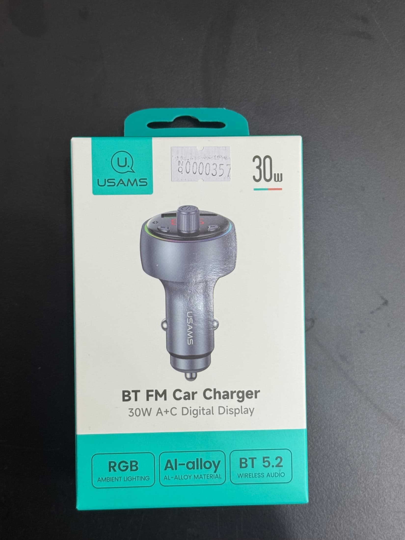 Accesorio CAR BT 30W USAMS TIPO C Y USB